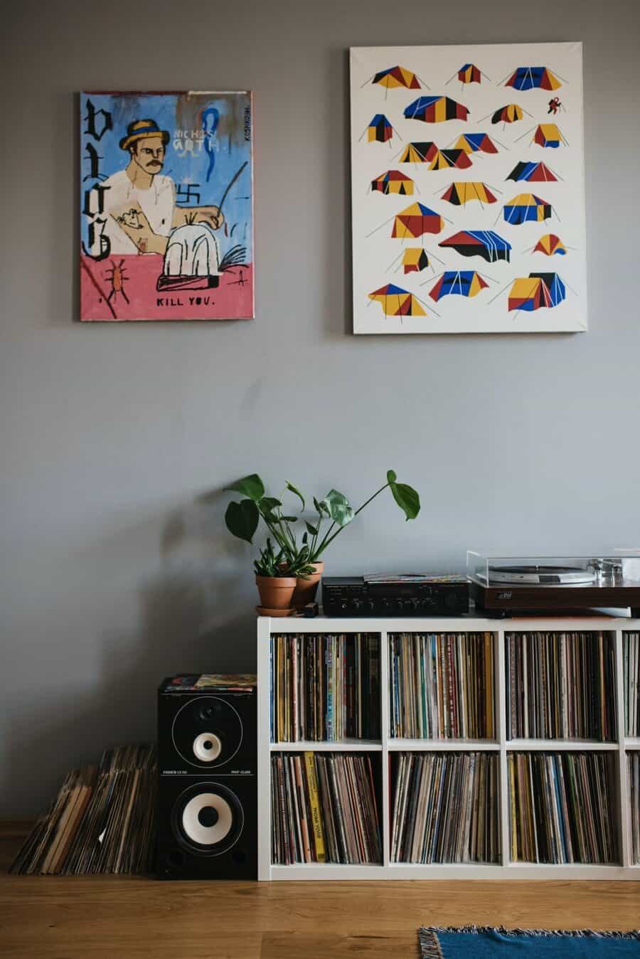 Cube Shelves Record Storage Ideas