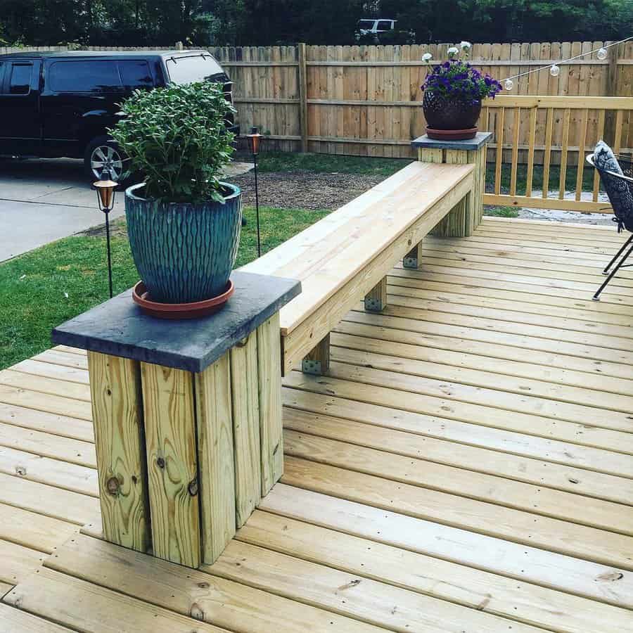 Custom Deck Bench Ideas K P B