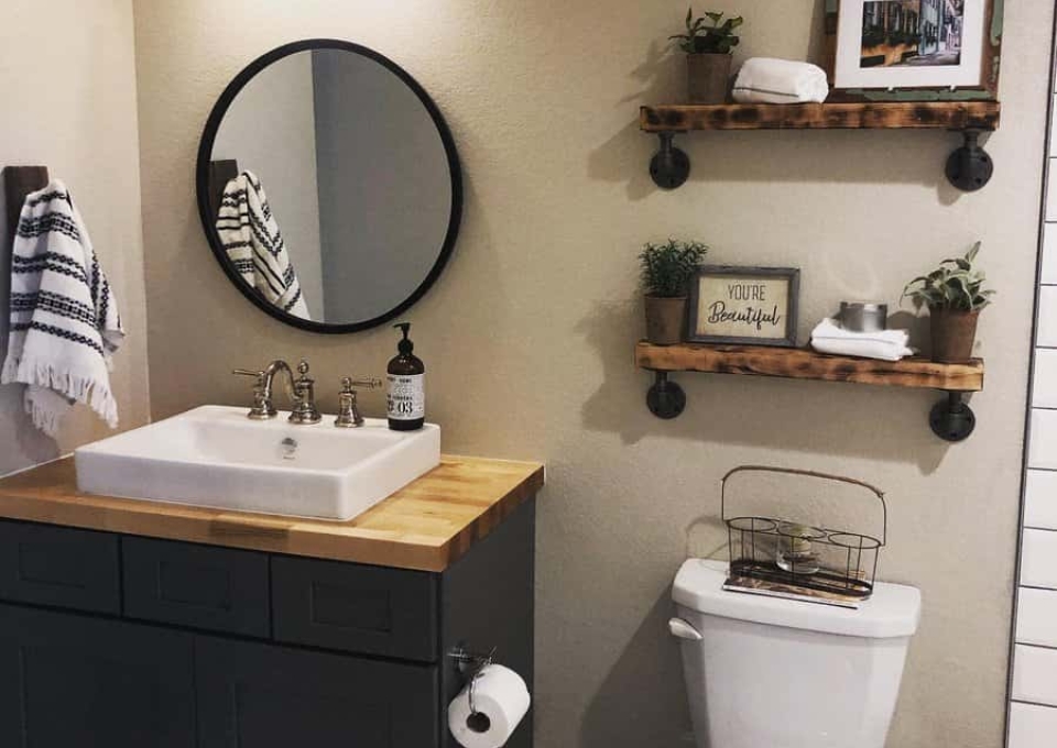 Diy Bathroom Shelf Ideas Circleberryhome