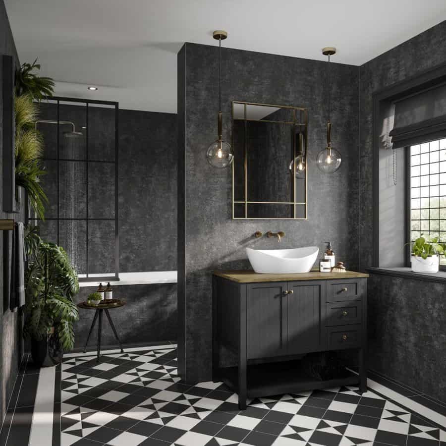 Dark Bathroom Paint Ideas Multipanel It