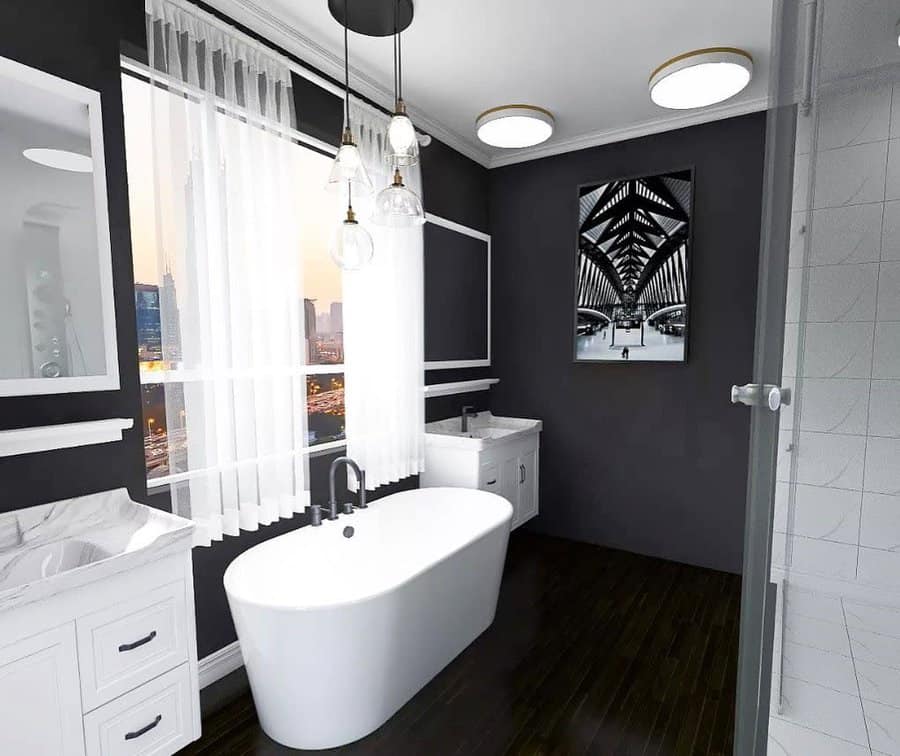 Dark Bathroom Paint Ideas Musedesign Co