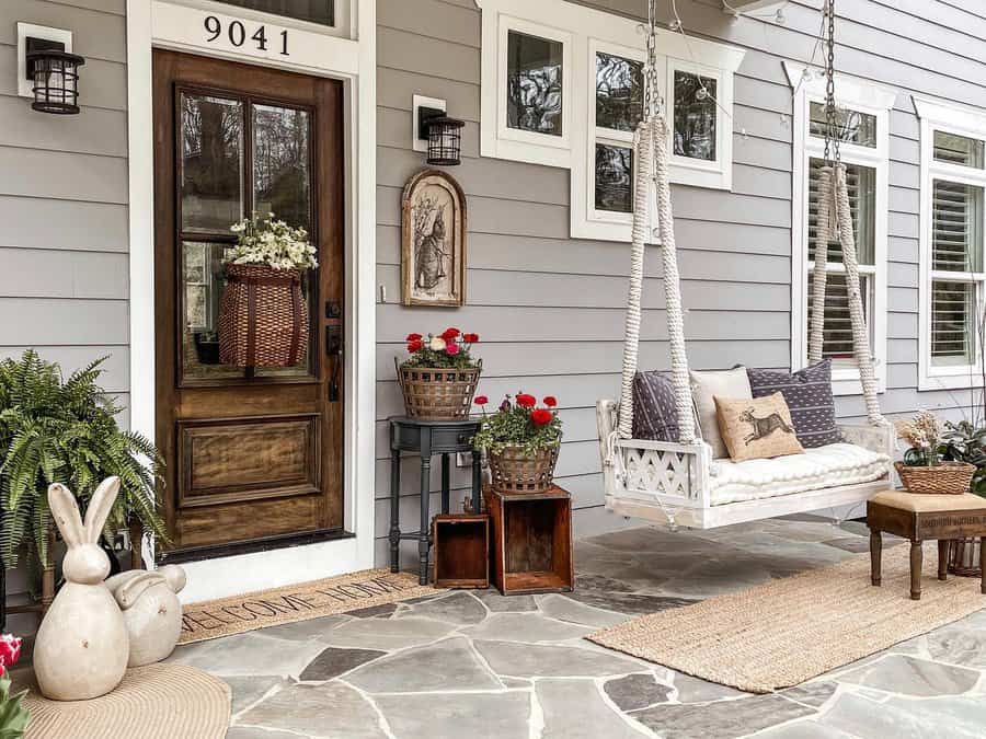 Decorating Small Front Porch Ideas Velveteenandgrace