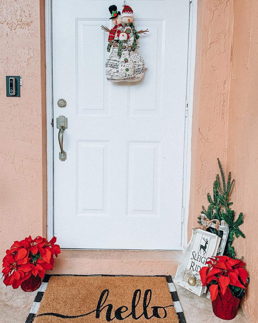 Door Christmas Decorating Ideas Steph Acevedo