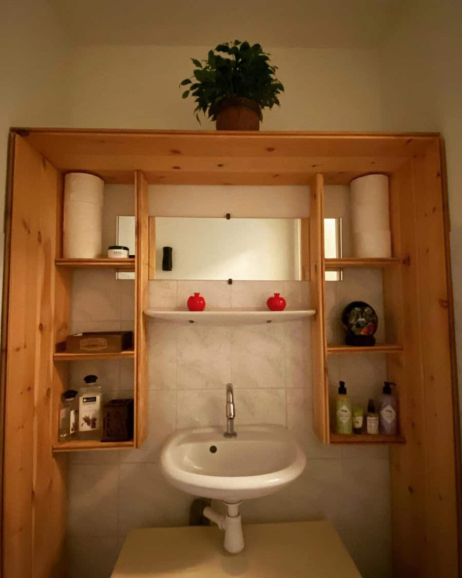 Doorless Bathroom Closet Ideas Rustic Ever