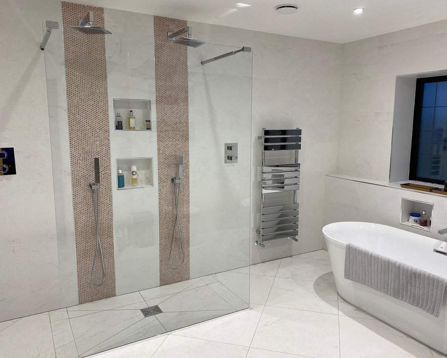 Double Bathroom Shower Ideas Thegrayshousebuild