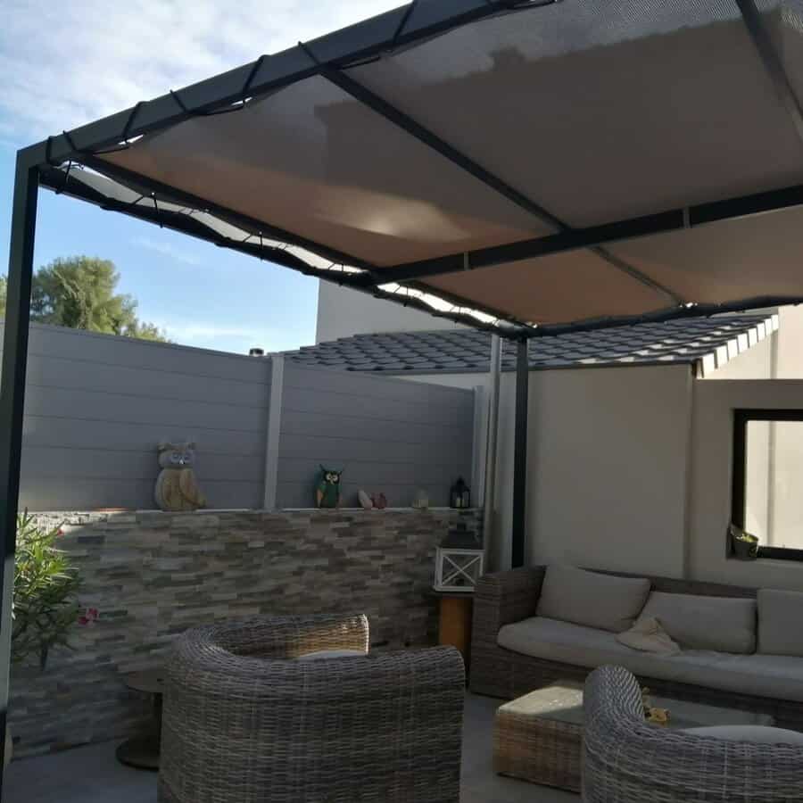 Fabric Inexpensive Patio Shade Ideas Dmytolerie