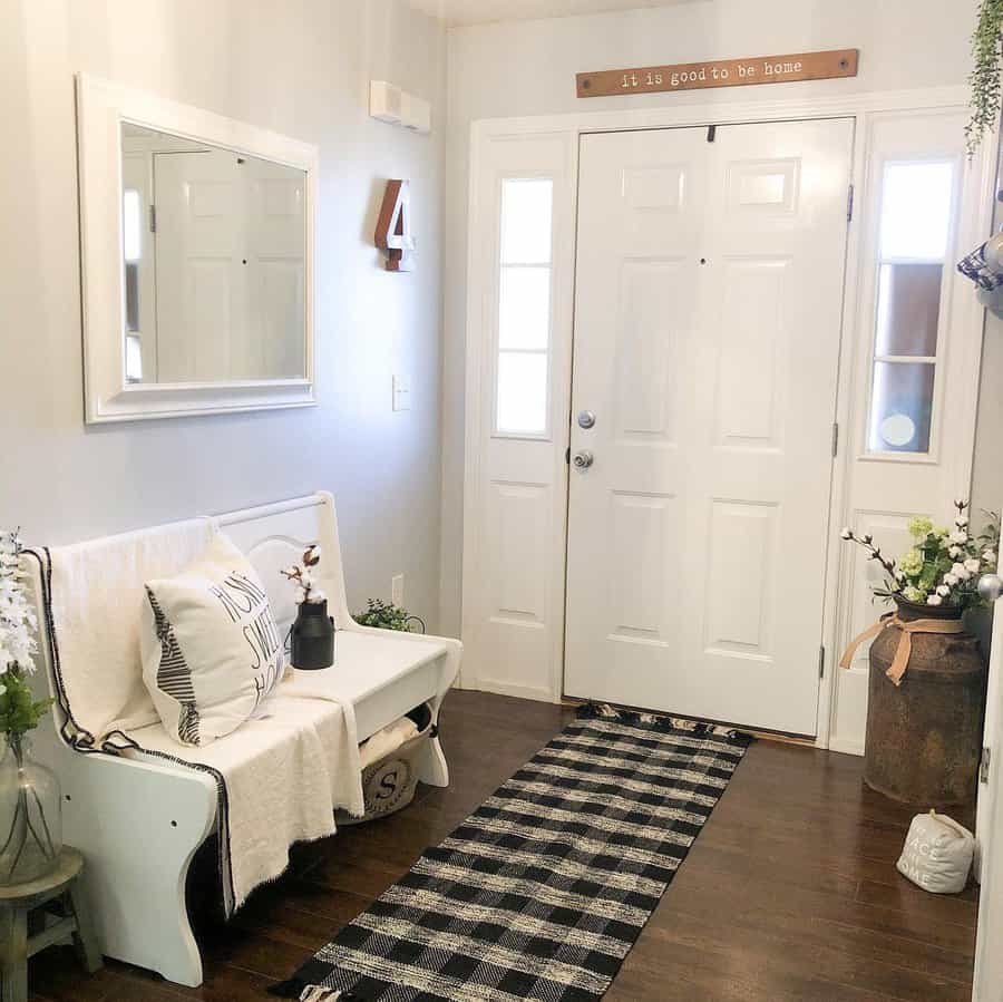 Farmhouse Entryway Bench Ideas Mrs Stokes