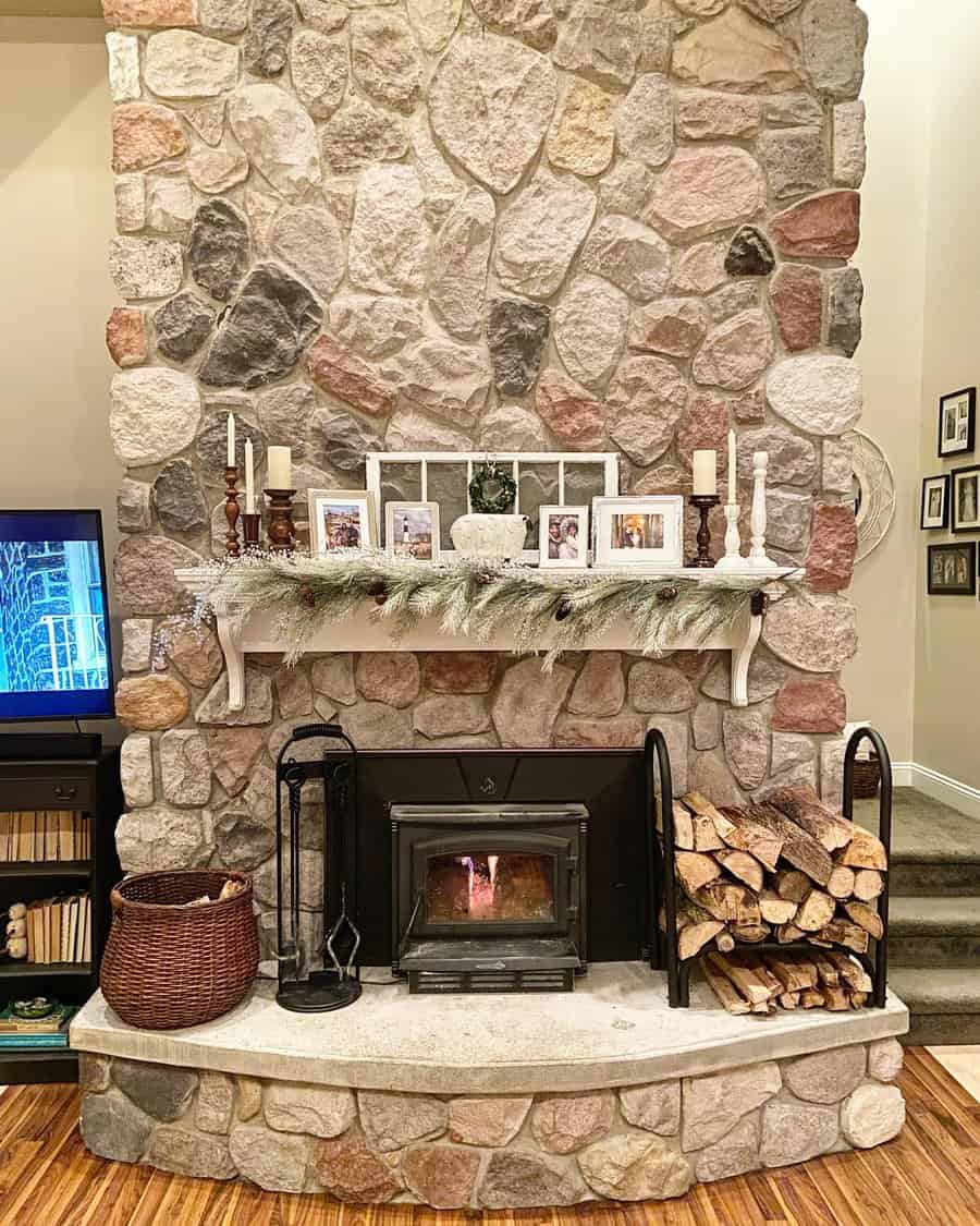 Farmhouse Fireplace Decor Ideas Greatlakesgoldengirl