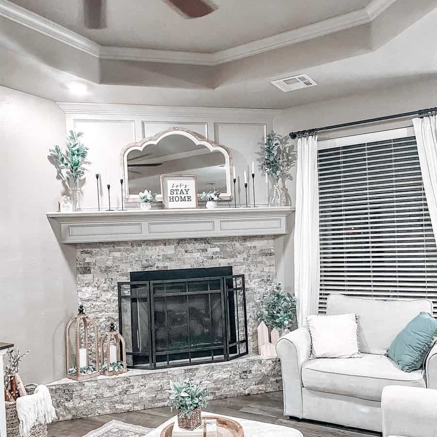 Farmhouse Fireplace Decor Ideas Ourpolishedhome