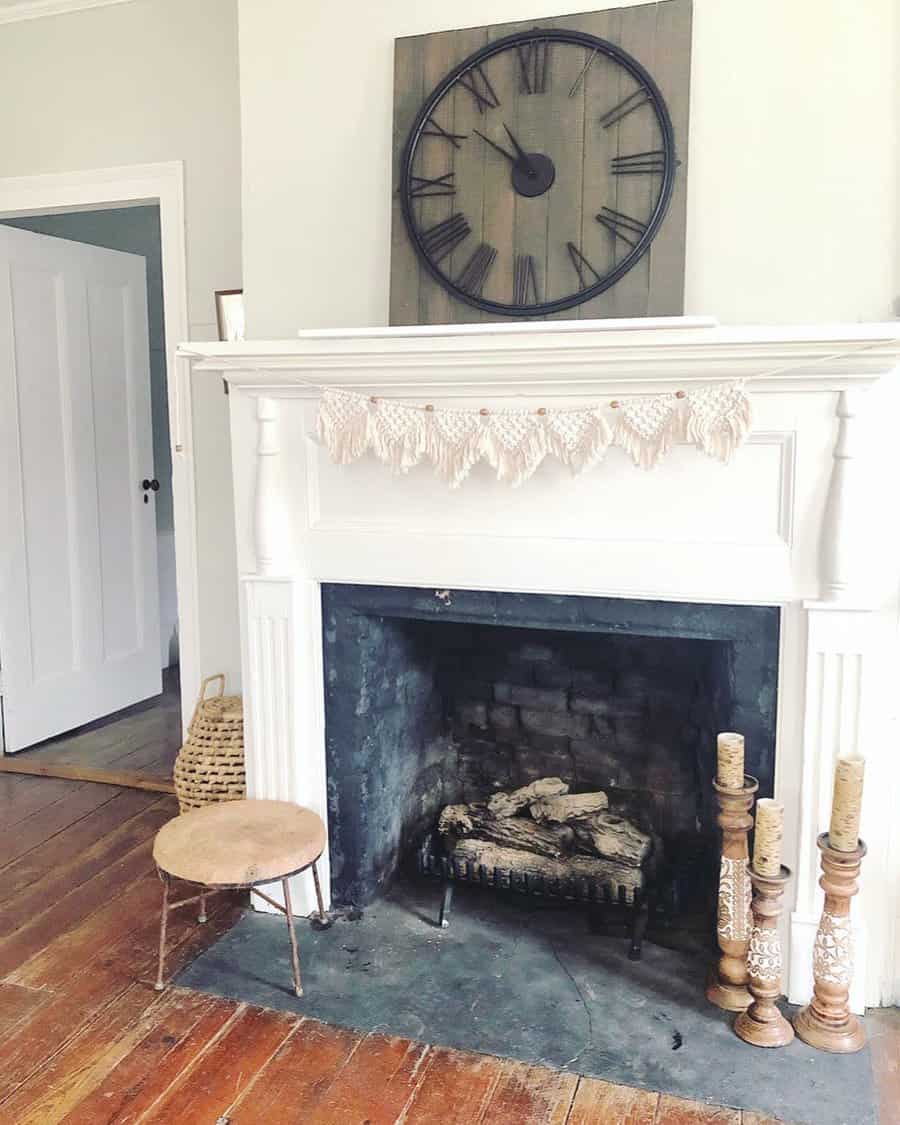 Farmhouse Fireplace Ideas Adrirachelle