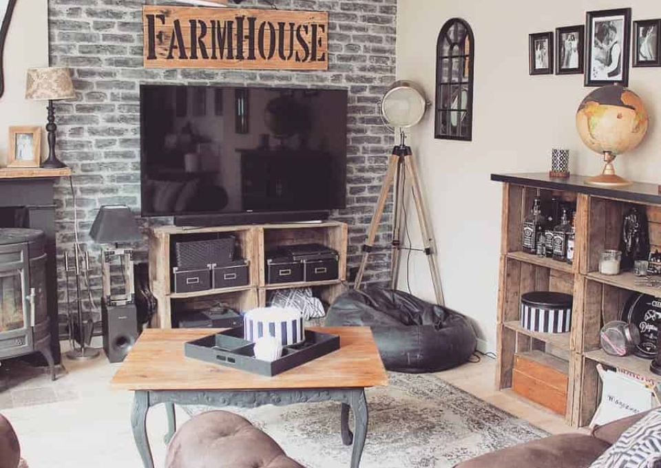 Farmhouse Industrial Living Room Ideas Aude Fouy Home