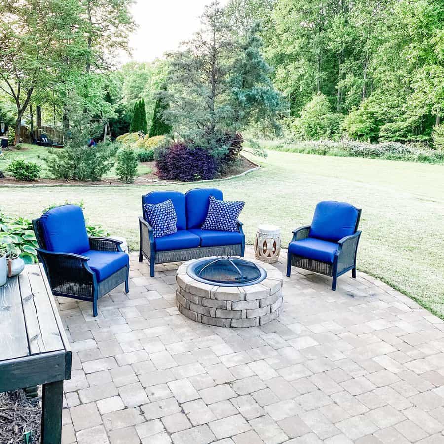 Fire Pit Brick Patio Ideas Immeasurablymorehomes