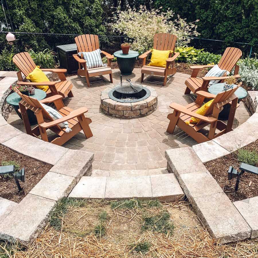 Fire Pit Stone Patio Ideas Rurallegendstudio