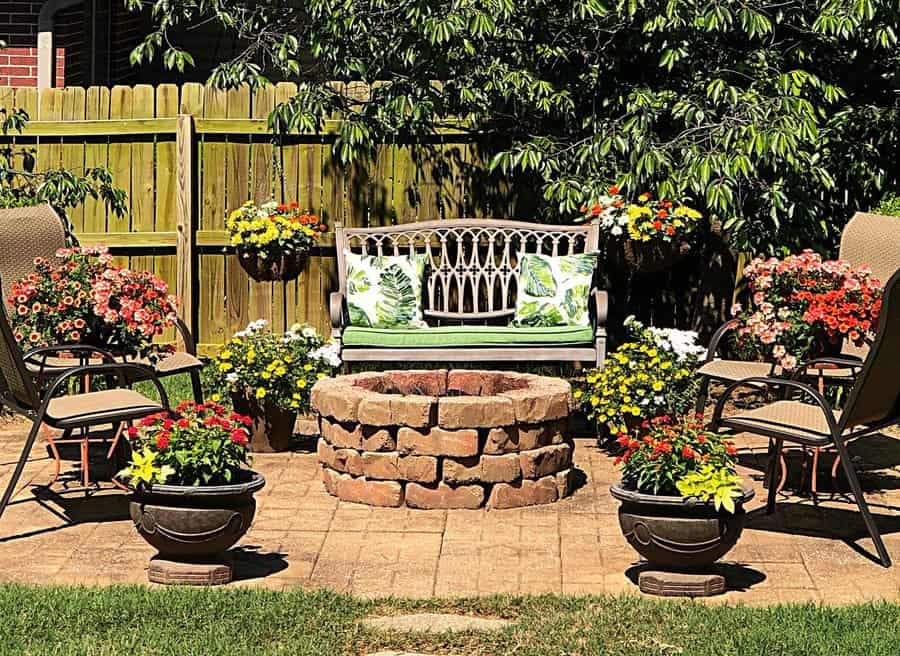 Firepit Cheap Patio Ideas Kristenscreations