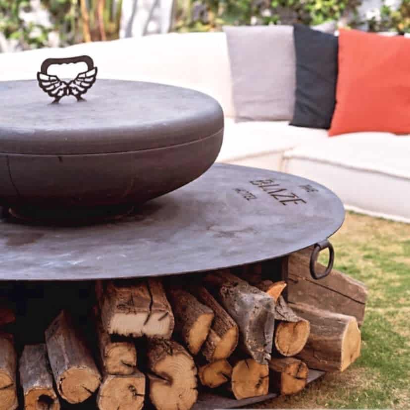 Firepit Firewood Storage Ideas Zesto Firepit