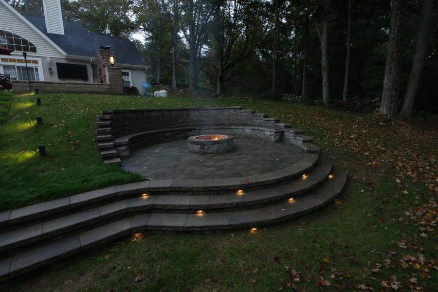 Firepit Hardscaping Ideas Bold Designbuild