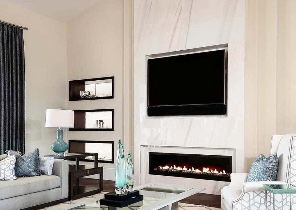 Fireplace Feature Wall Accent Wall Ideas For Living Room Allisonkeevandesign