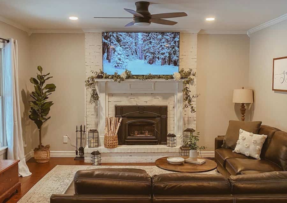 Fireplace Rustic Living Room Ideas Christiannaparker