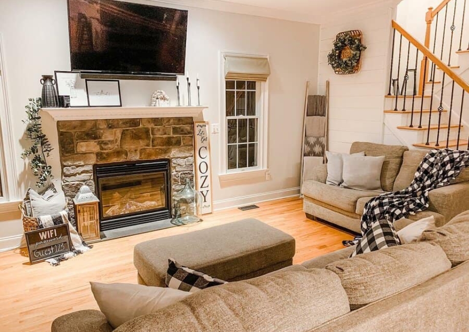 Fireplace Rustic Living Room Ideas Ivfgotafarmhouse