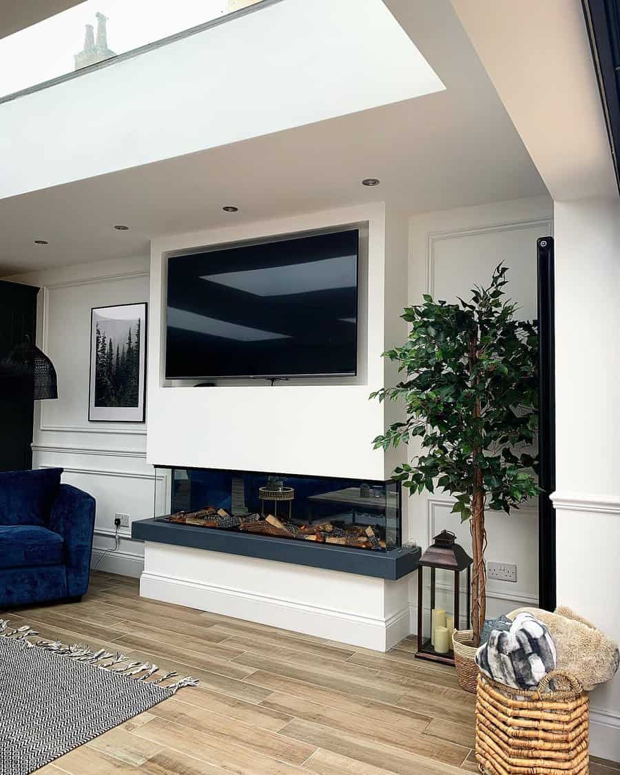 Fireplace With Tv Ideas Hesketh White House