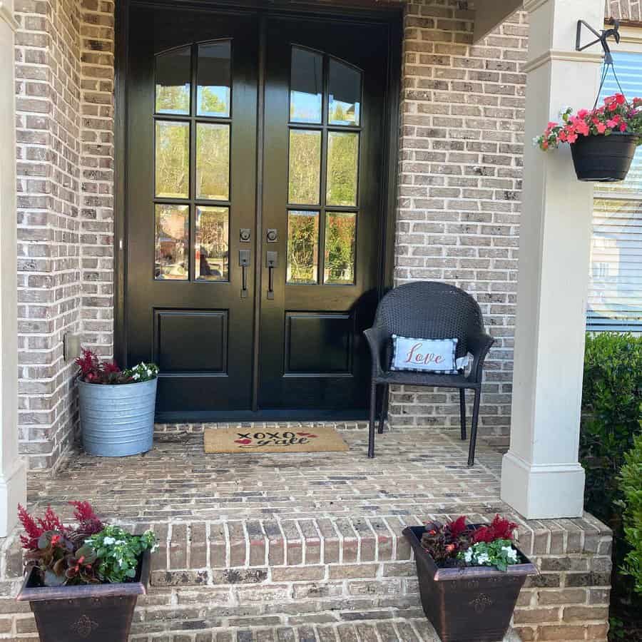 Flower Small Front Porch Ideas Lifeinthehoneywagon