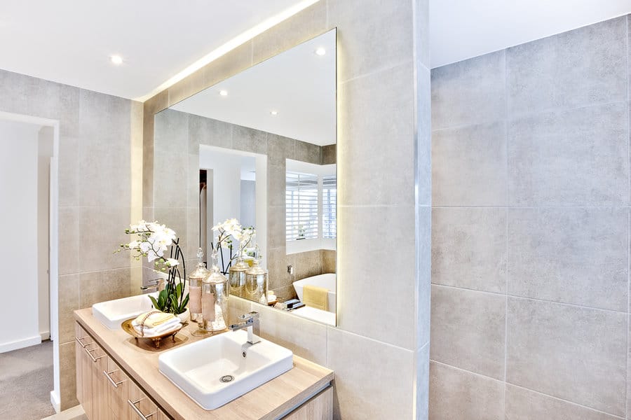 Frameless Bathroom Mirror Ideas