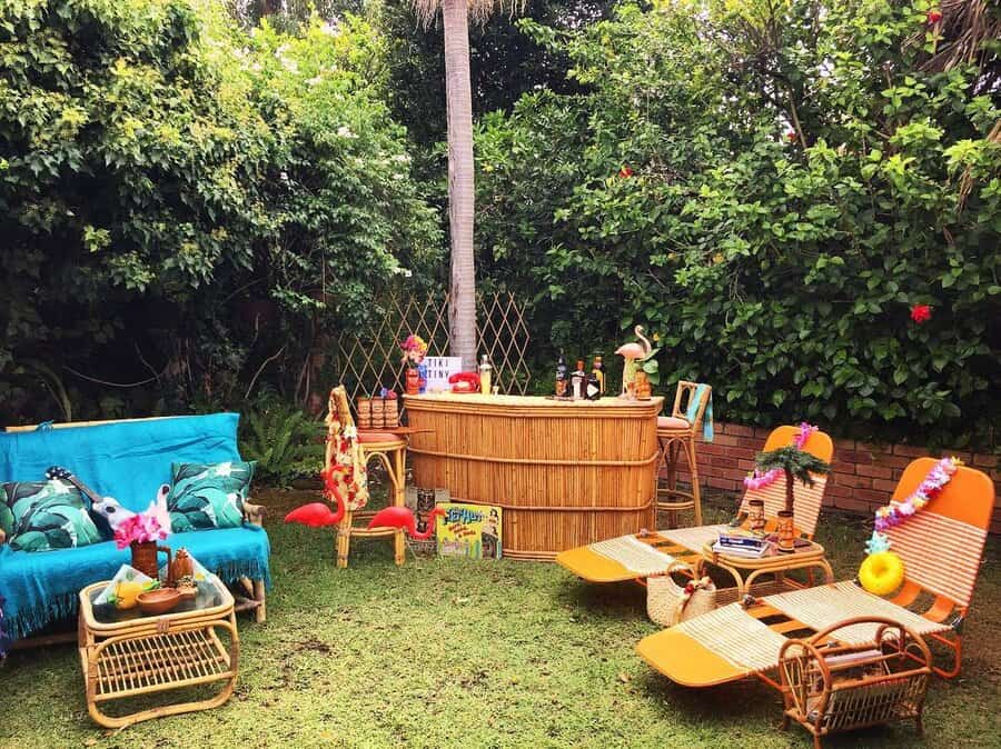 Furniture Backyard Bar Ideas Tiki Tiny