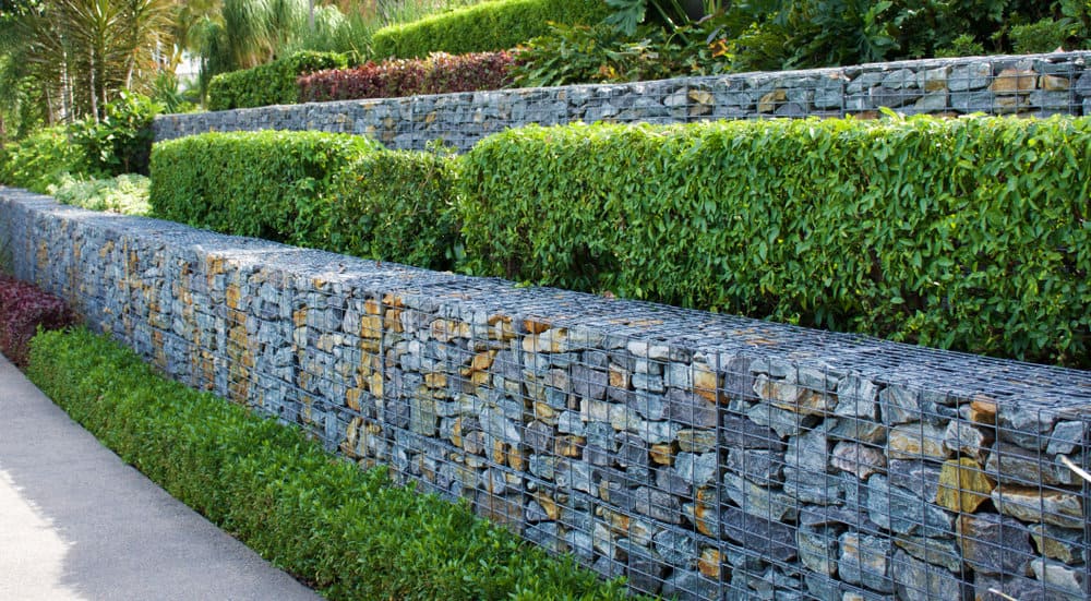 Gabion Wall Inexpensive Retaining Wall Ideas