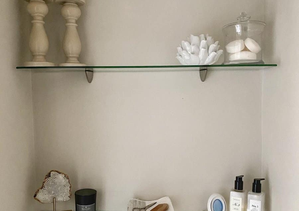 Glass Bathroom Shelf Ideas Homeintheborough