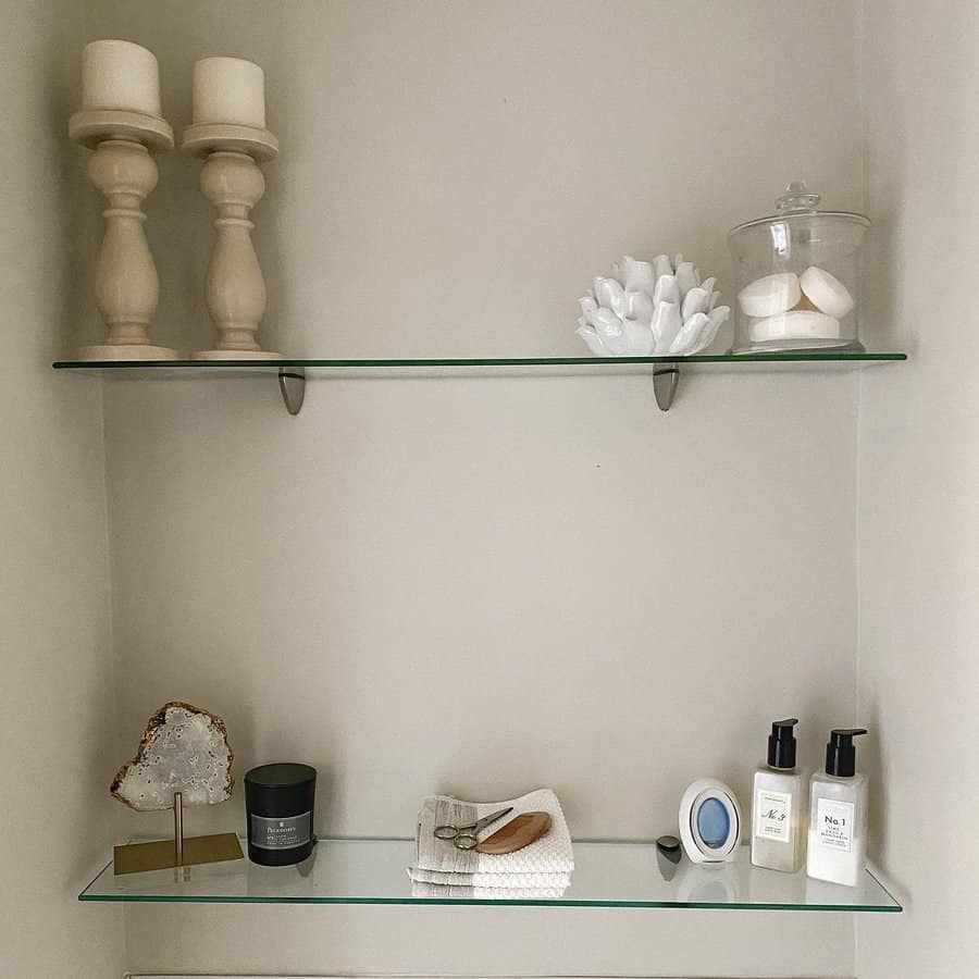 Glass Bathroom Shelf Ideas Homeintheborough