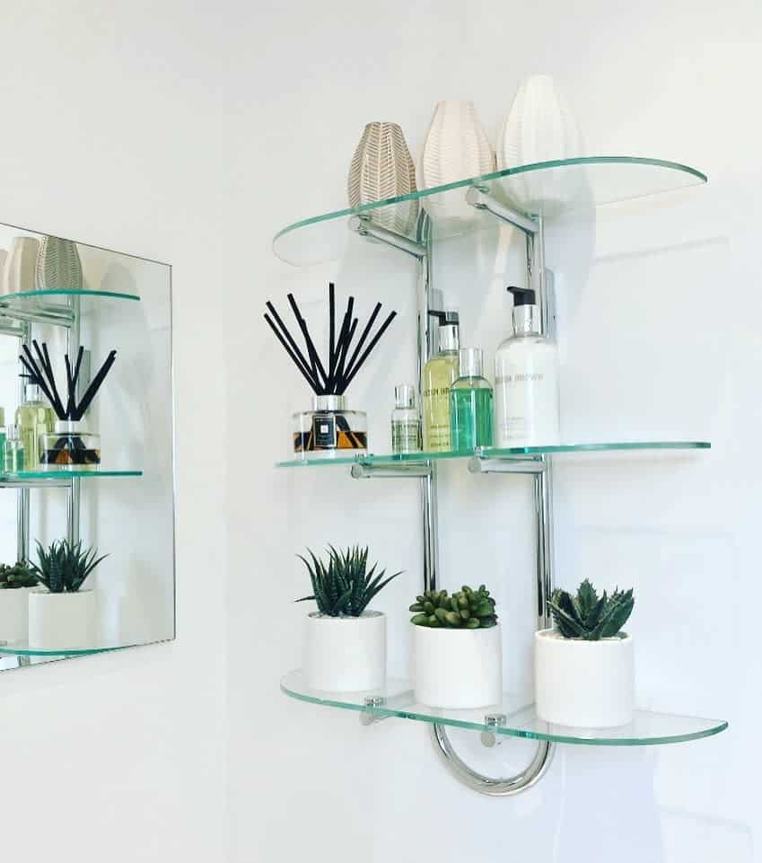 Glass Bathroom Shelf Ideas House Proud Styling