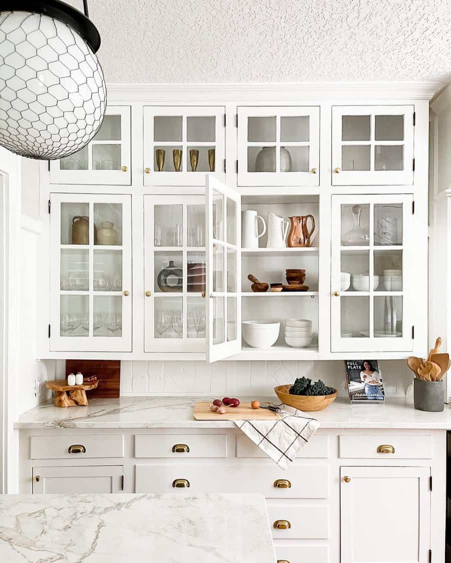 Glass Kitchen Cabinet Organization Ideas Girl And Goose