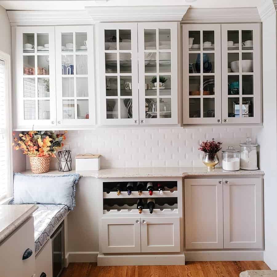 Glass Kitchen Cabinet Organization Ideas Thisgrandhouse