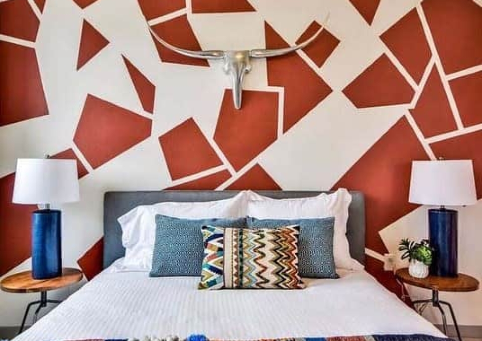 Graphic Wall Paint Ideas Abodeinteriordesign