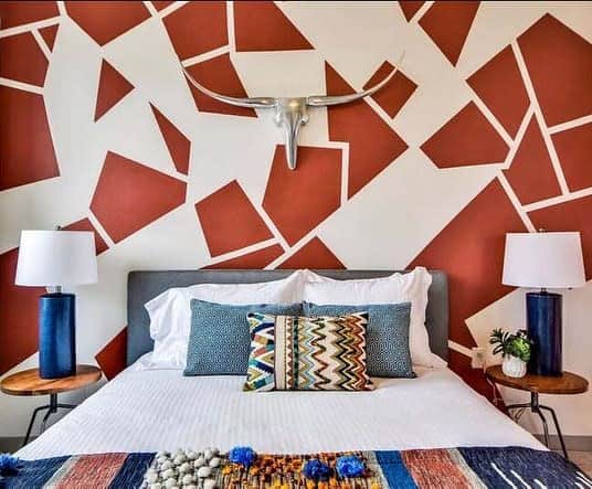 Graphic Wall Paint Ideas Abodeinteriordesign