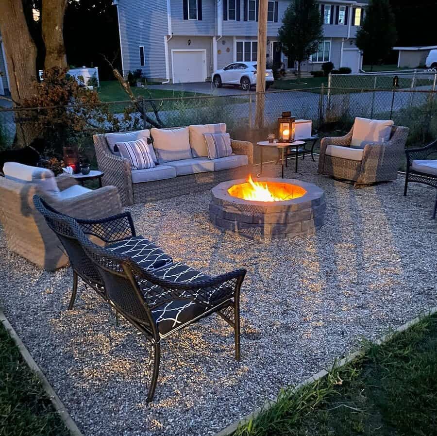 Gravel Cheap Patio Ideas Cino