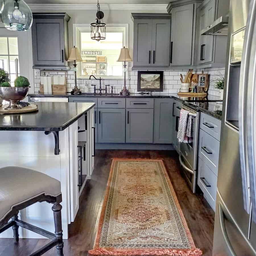 Gray Cabinets Kitchen Ideas B Allen Southern Styled