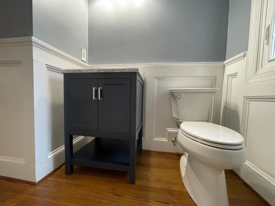 Gray Half Bathroom Ideas Bobby Tables