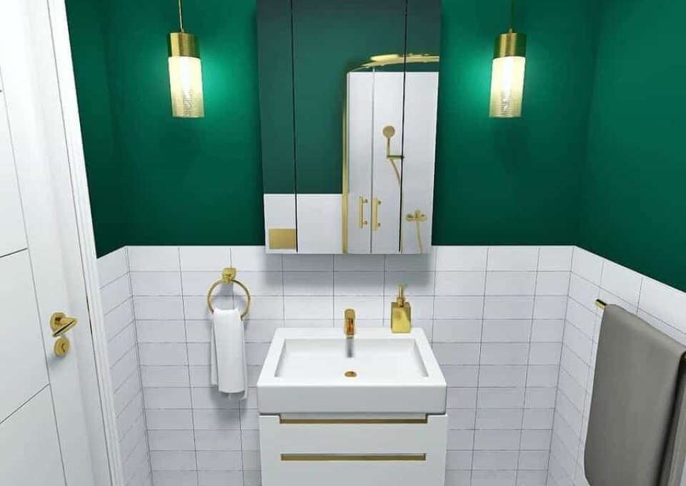 Green Bathroom Paint Ideas Keramzytowy Domek