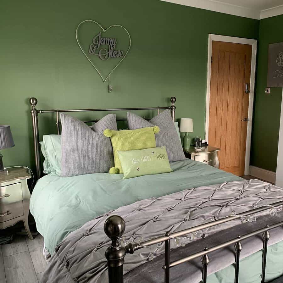 Green Wall Paint Ideas Home At Bostocks Lane