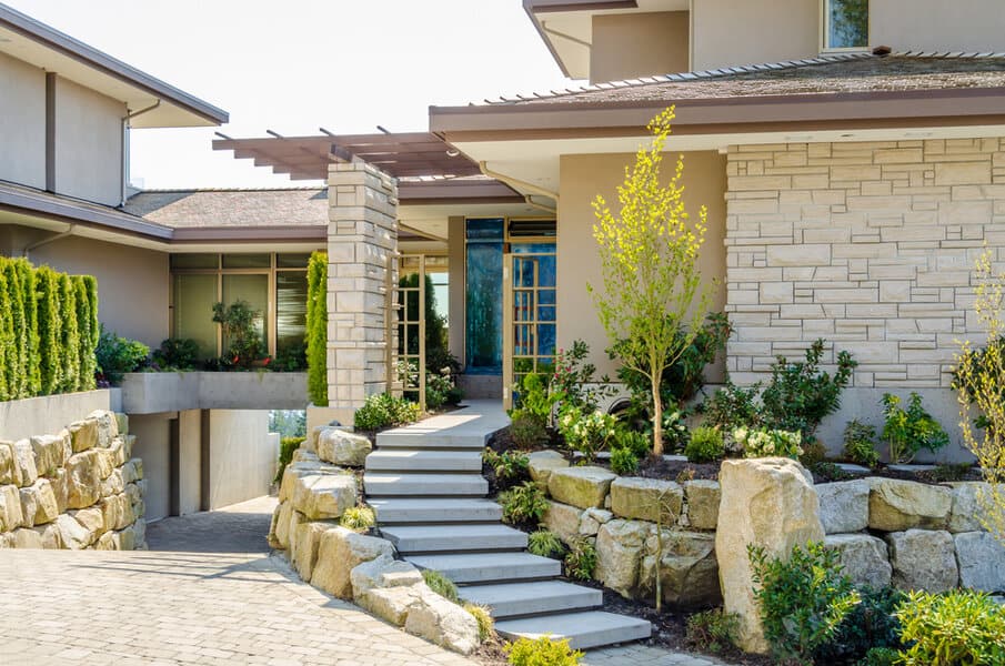 Hardscape Landscaping Ideas For Front Of House