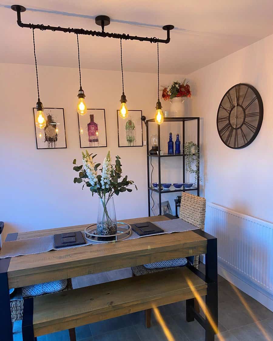 Industrial Dining Room Lighting Ideas Hghanbury