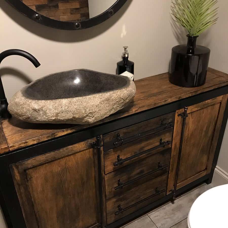 Industrial Rustic Bathroom Sharnenejewelll