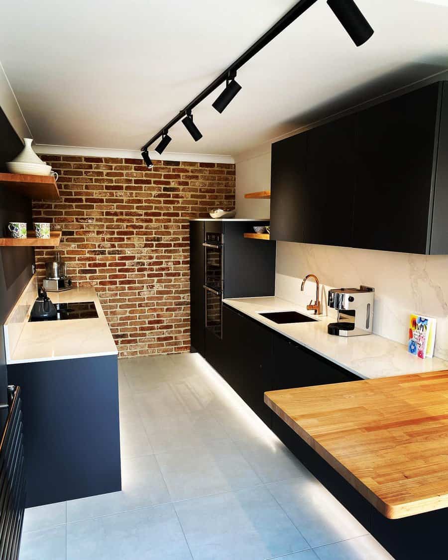 Industrial Small Galley Kitchen Ideas Inspireyourproperty