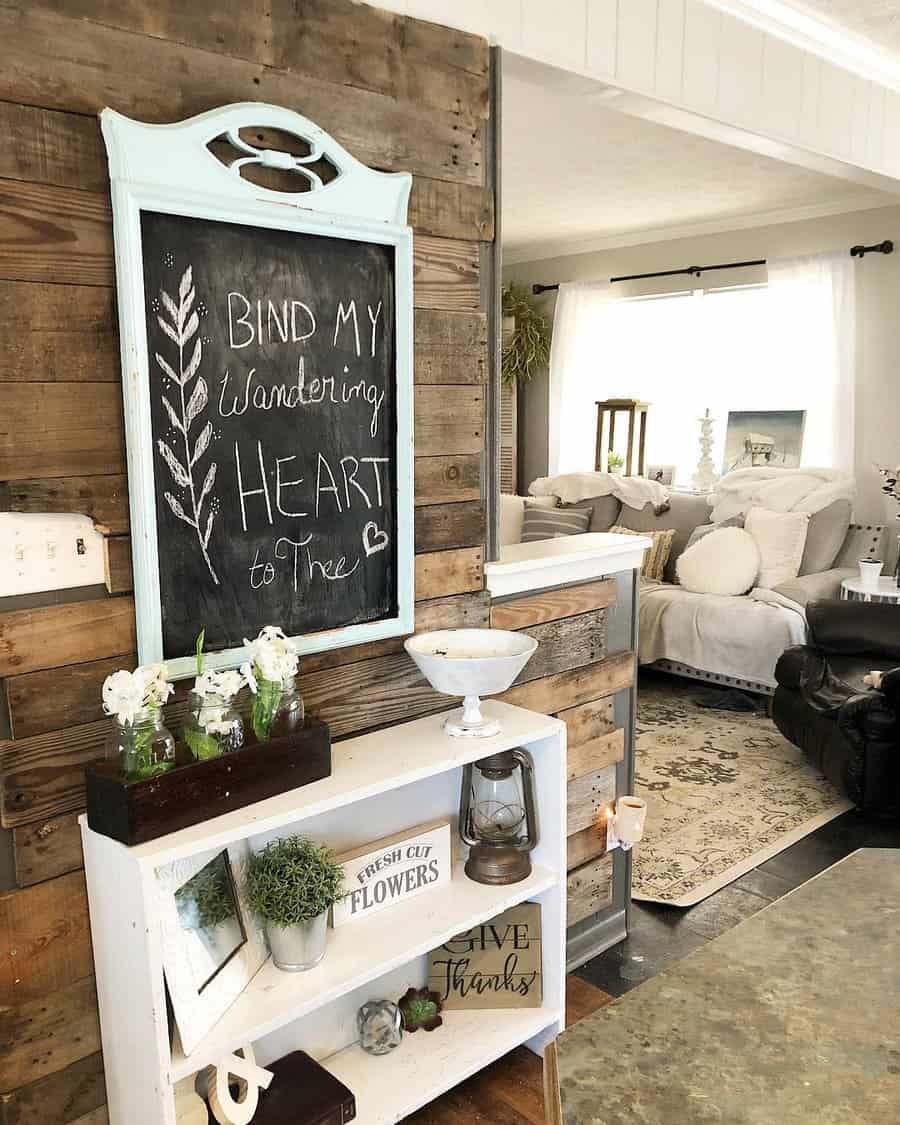 Interior Pallet Wall Ideas Paintedwhitethrift