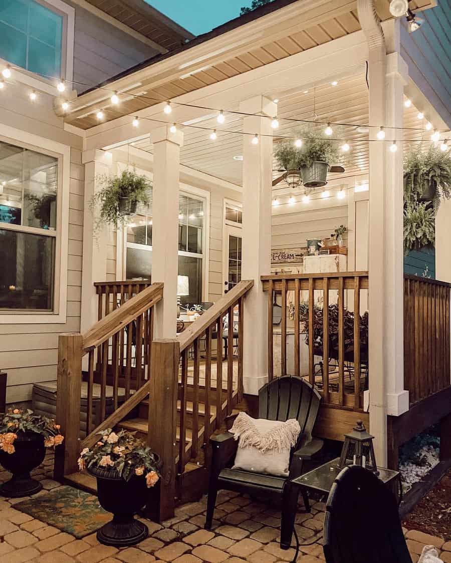 Lighting Back Porch Ideas Maple And Dickerson