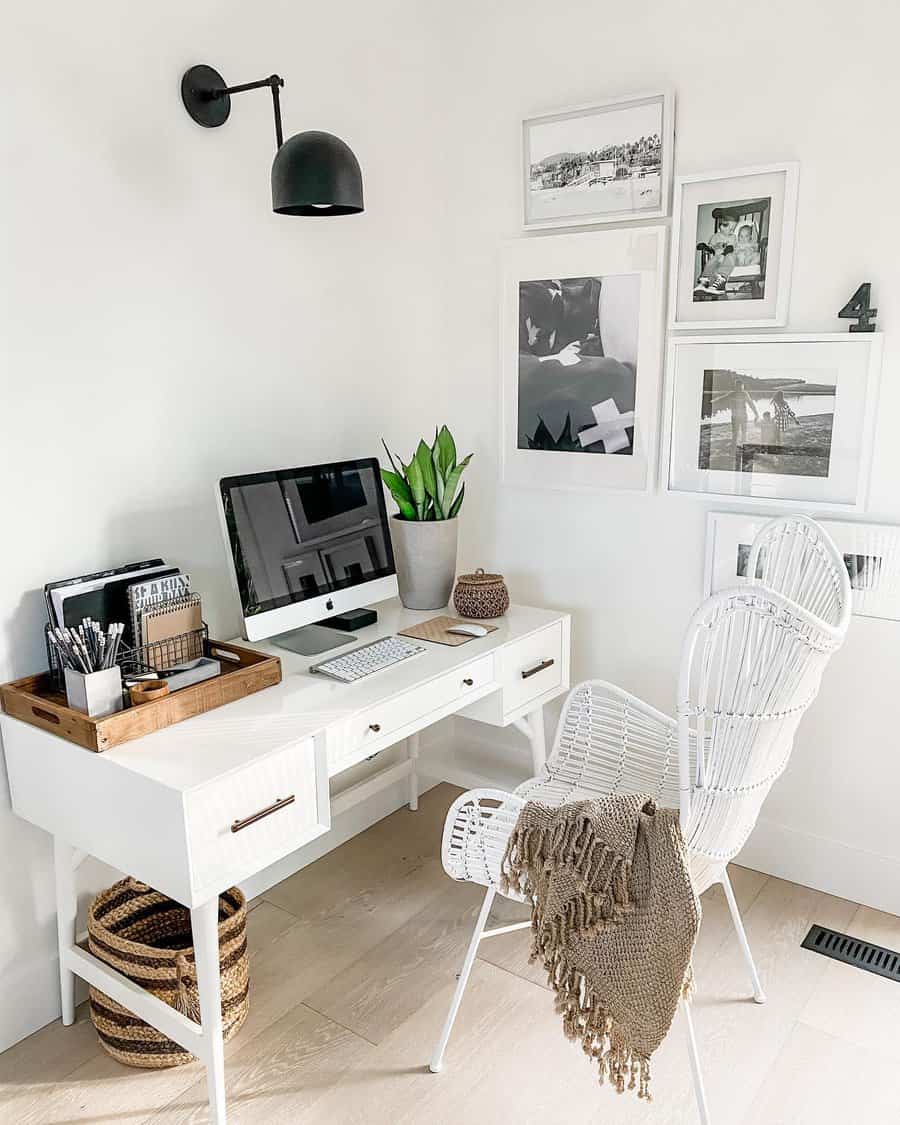 Lighting Small Office Ideas Nestled In Whitedesign