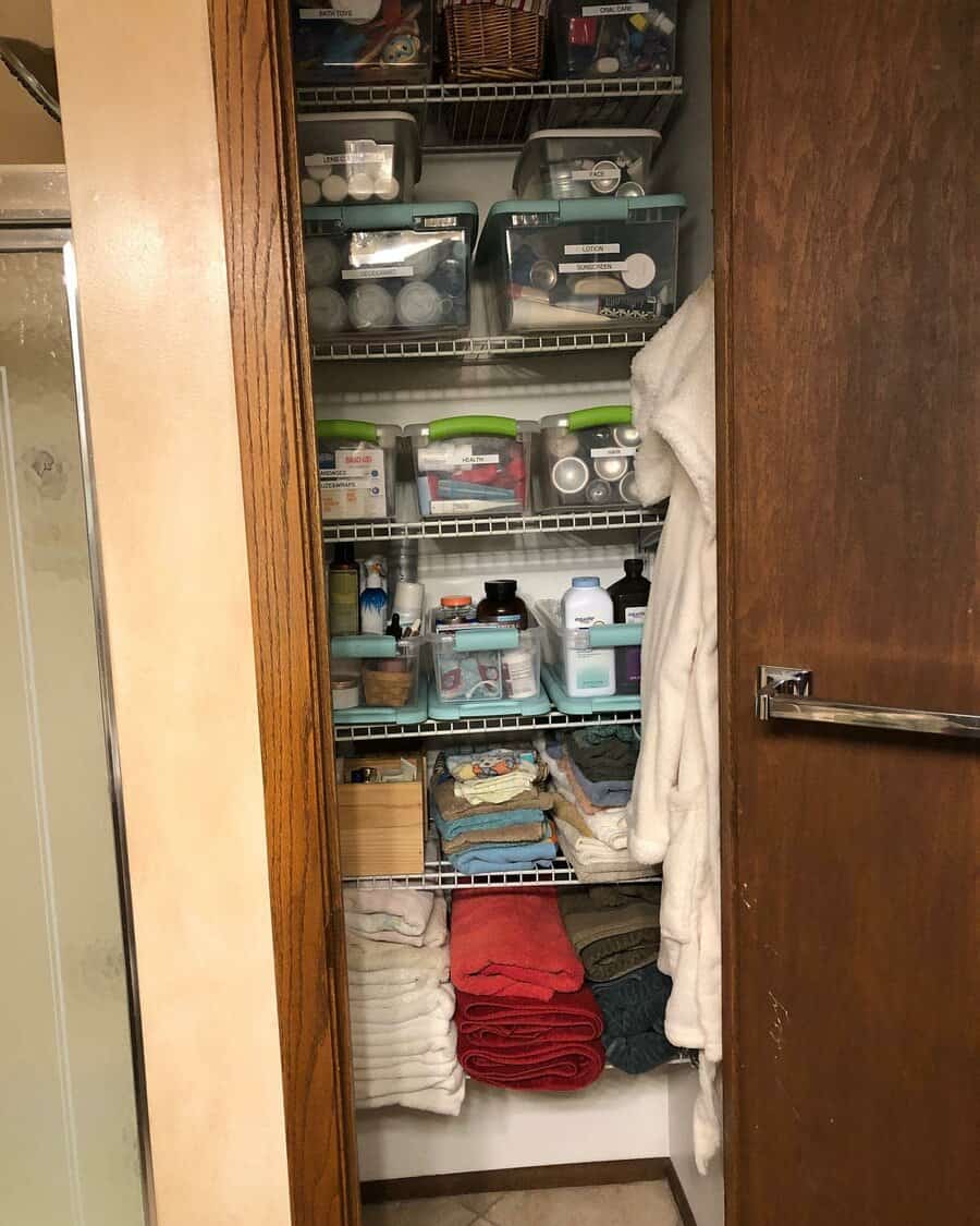 Linen Bathroom Closet Ideas Clutterconquered