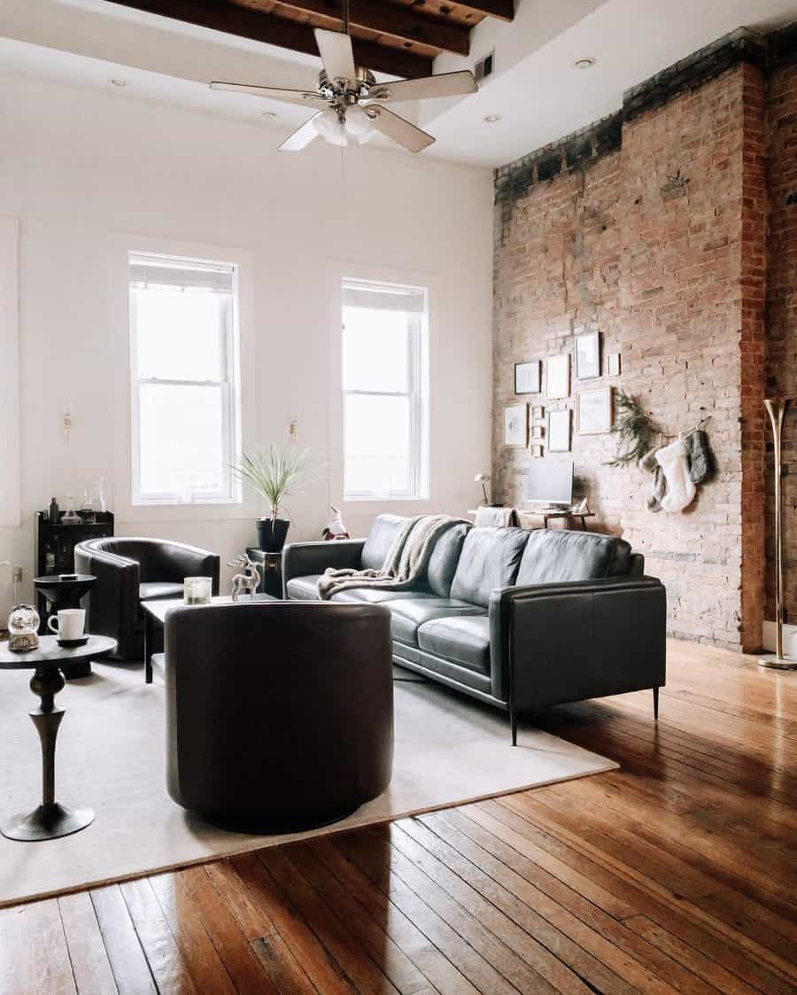 Loft Industrial Living Room Ideas Heychelsey