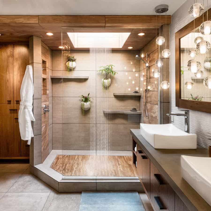 Luxury Rustic Bathroom Mantisdesignbuild